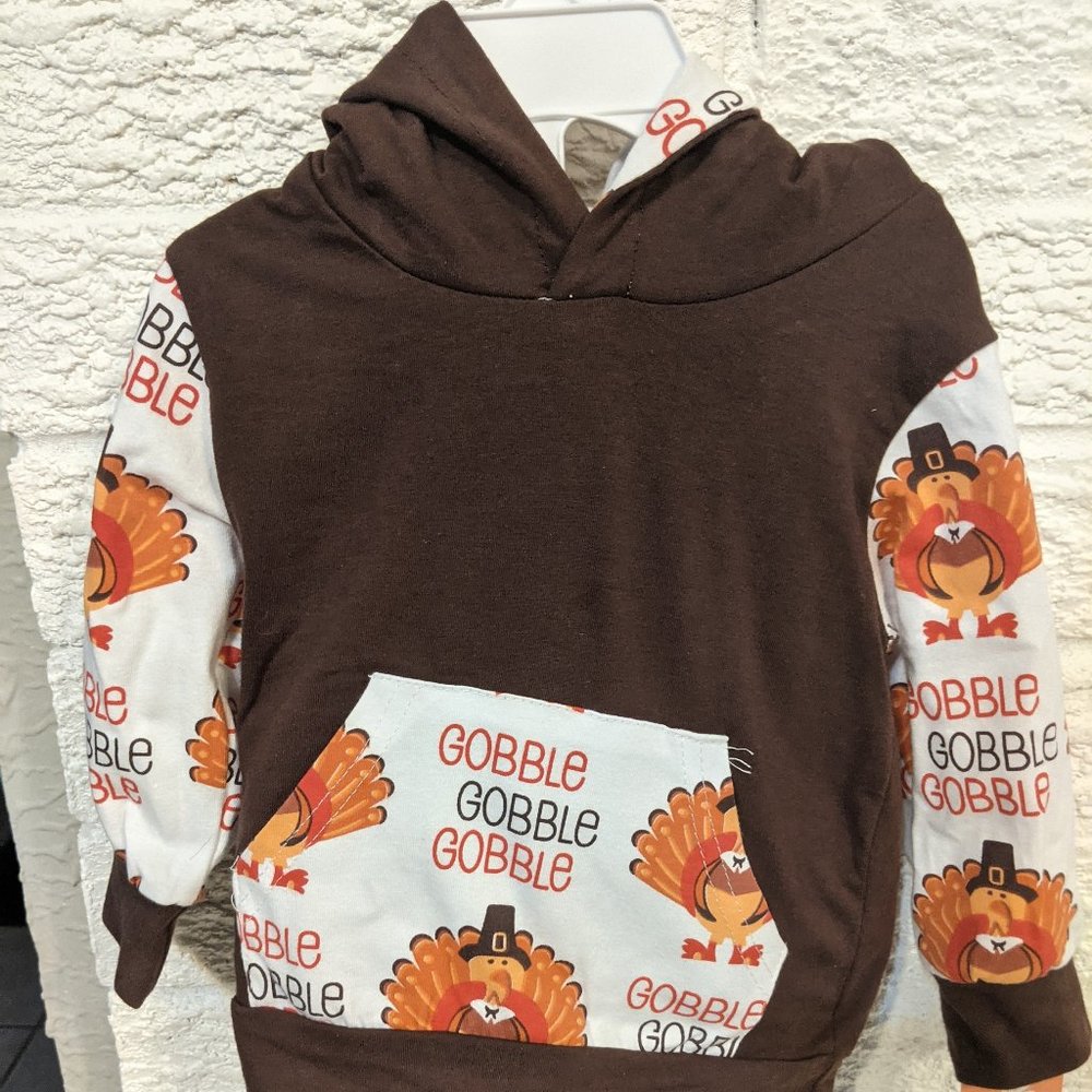 NWT First Thanksgiving Outfit Hoodie and Pant set 6-12 months